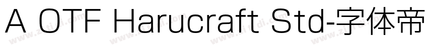 A OTF Harucraft Std字体转换